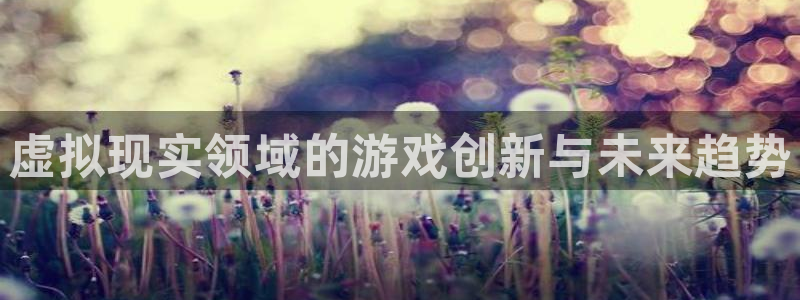 星欧娱乐注册开户：虚拟现实领域的游戏创新与未来趋势